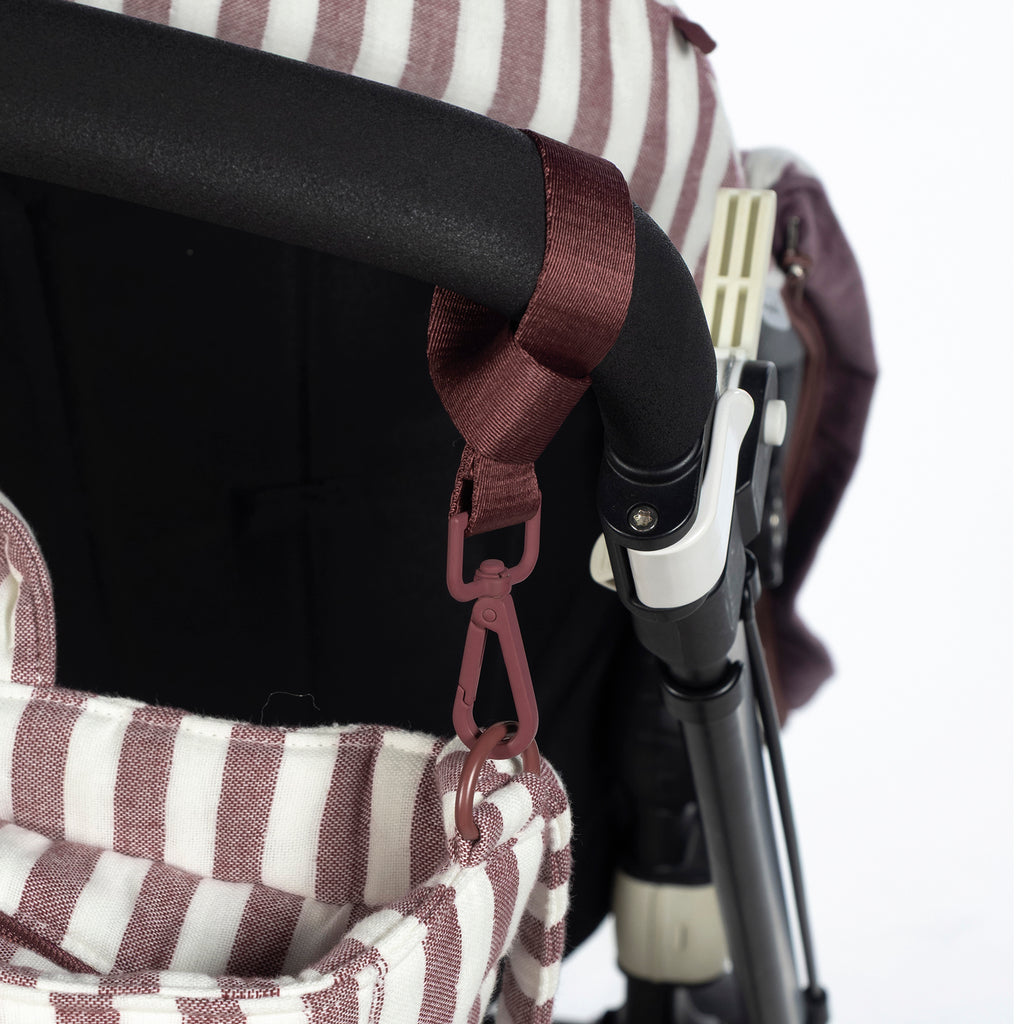 PASITO A PASITO Bolsa Canastilla Cherry Rayas