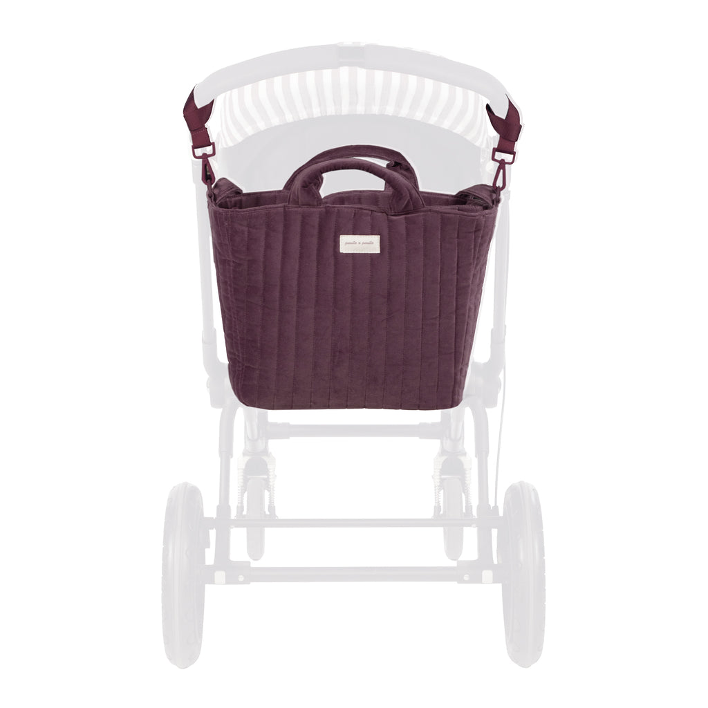 PASITO A PASITO Bolsa Canastilla Cherry Velvelt