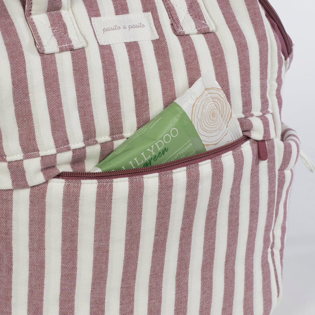 PASITO A PASITO Mochila Cherry Rayas