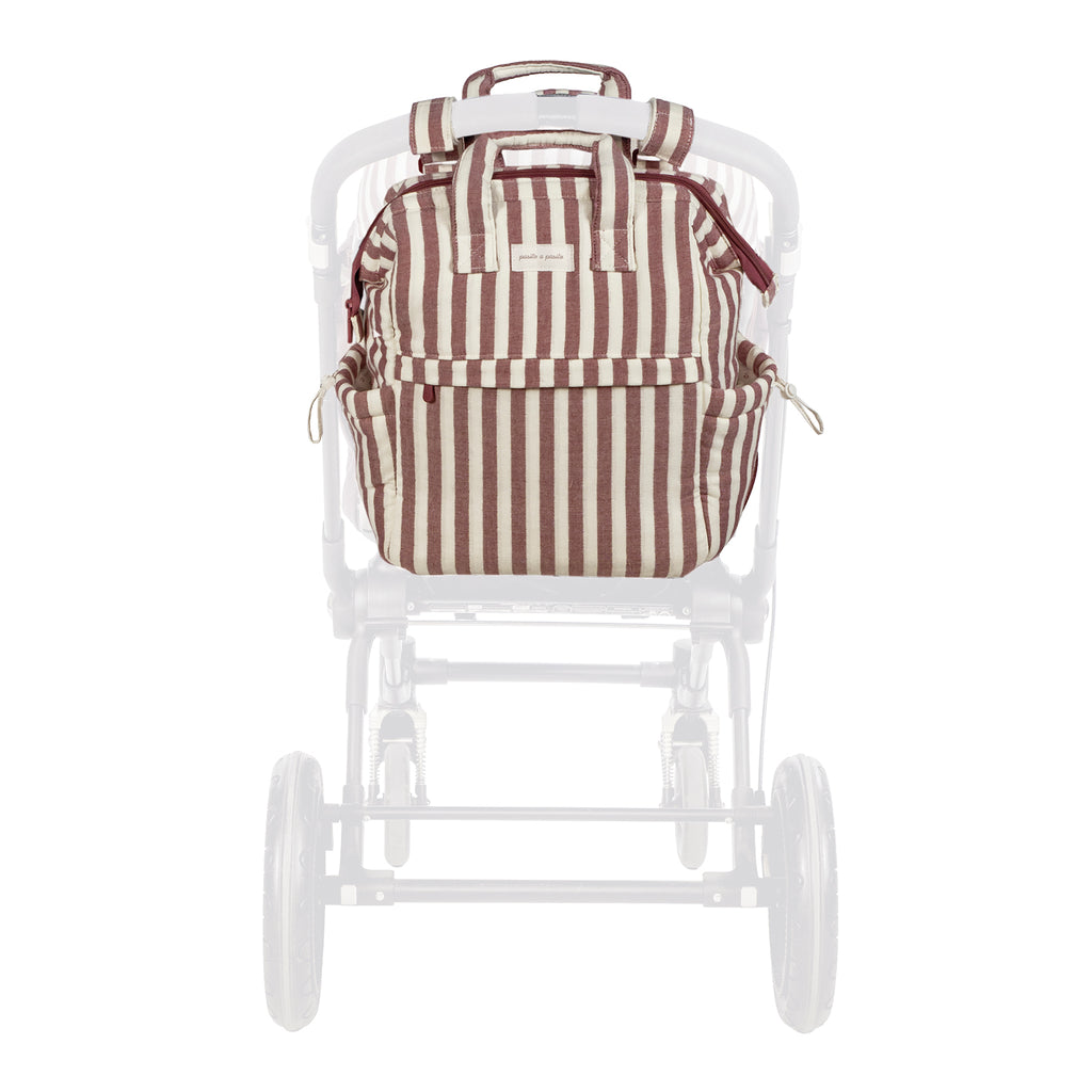 PASITO A PASITO Mochila Cherry Rayas