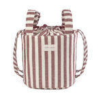 PASITO A PASITO Bolsa Bucket Cherry Rayas