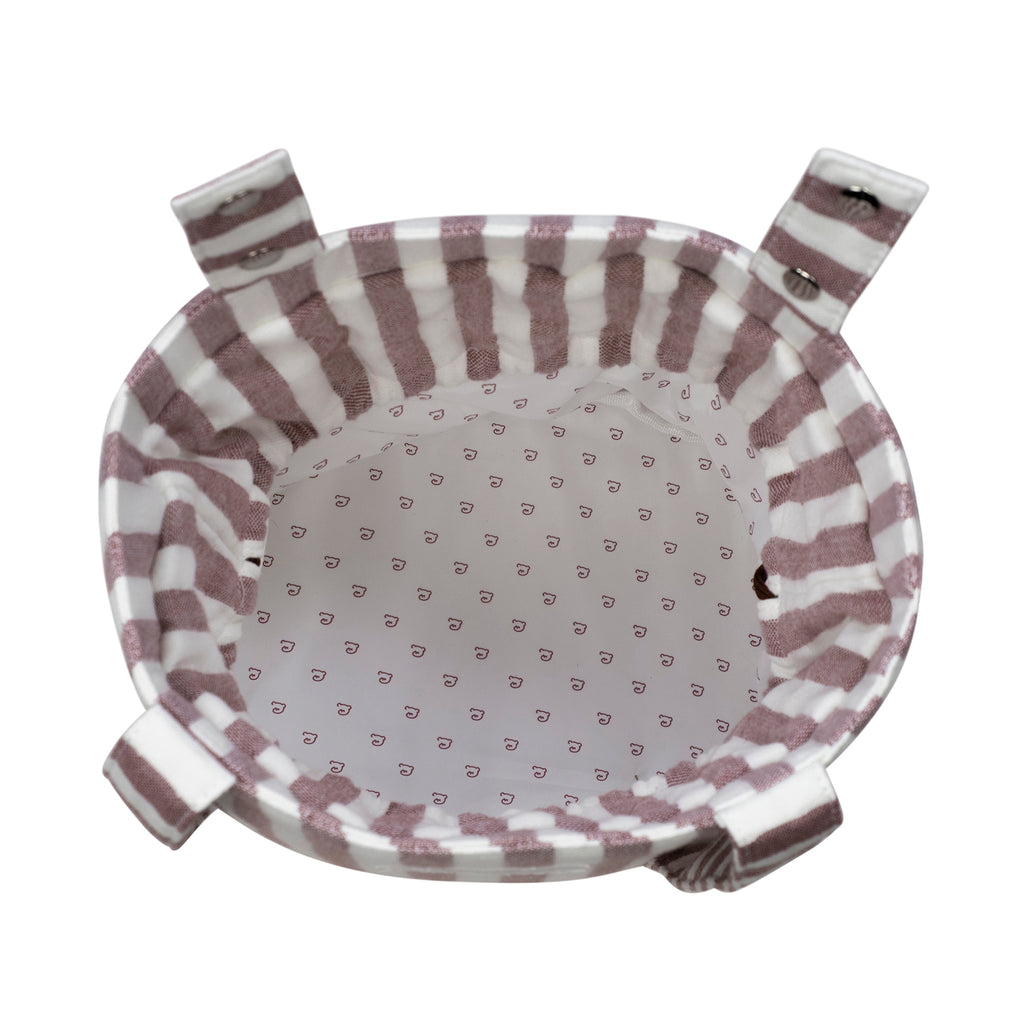 PASITO A PASITO Bolsa Bucket Cherry Rayas