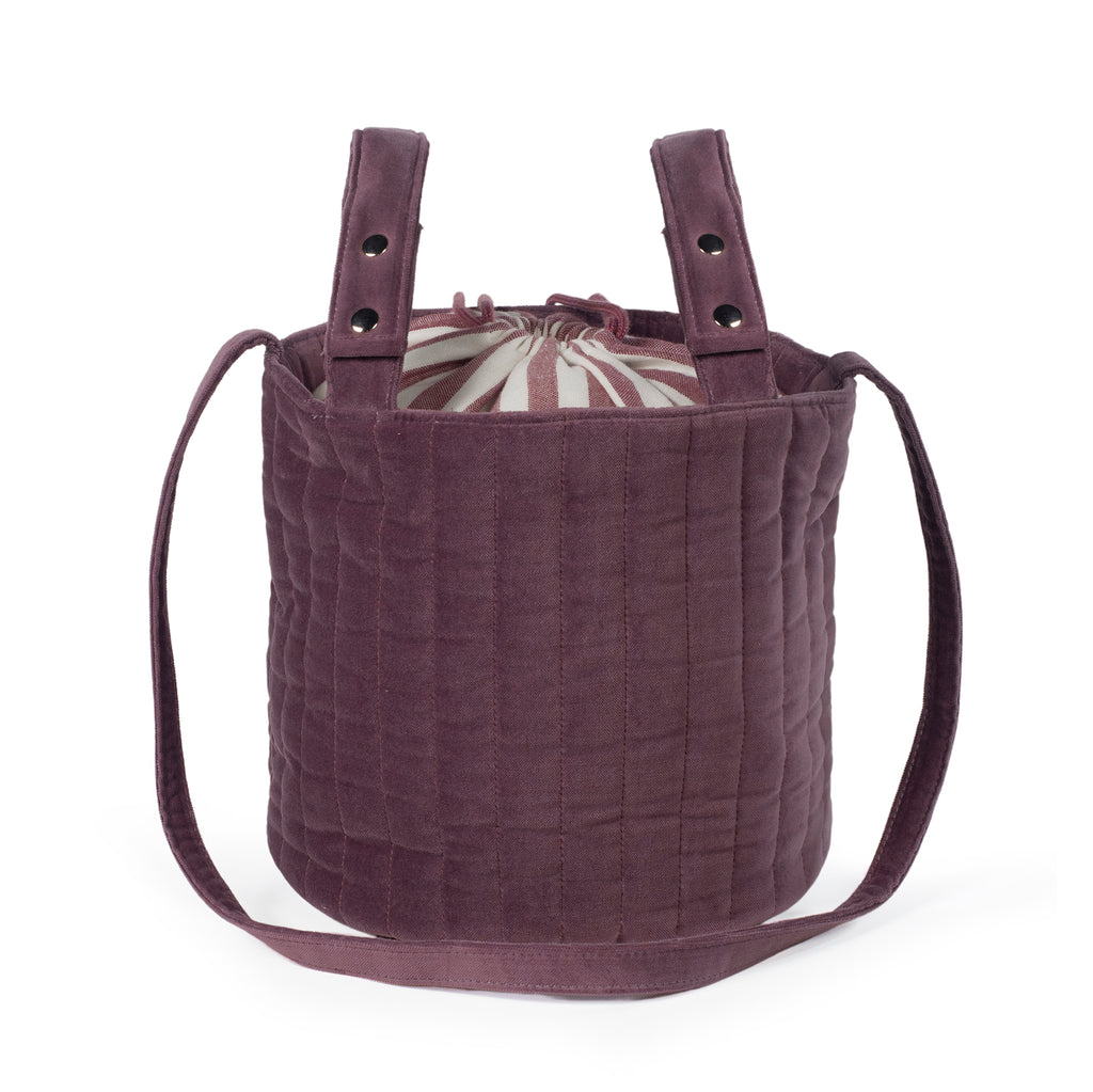 PASITO A PASITO Bolsa Bucket Cherry Velvet