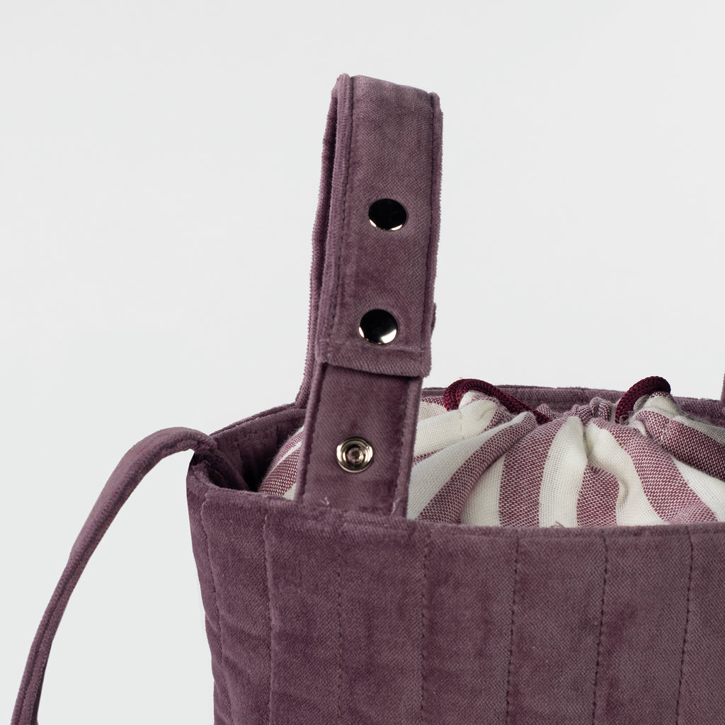 PASITO A PASITO Bolsa Bucket Cherry Velvet