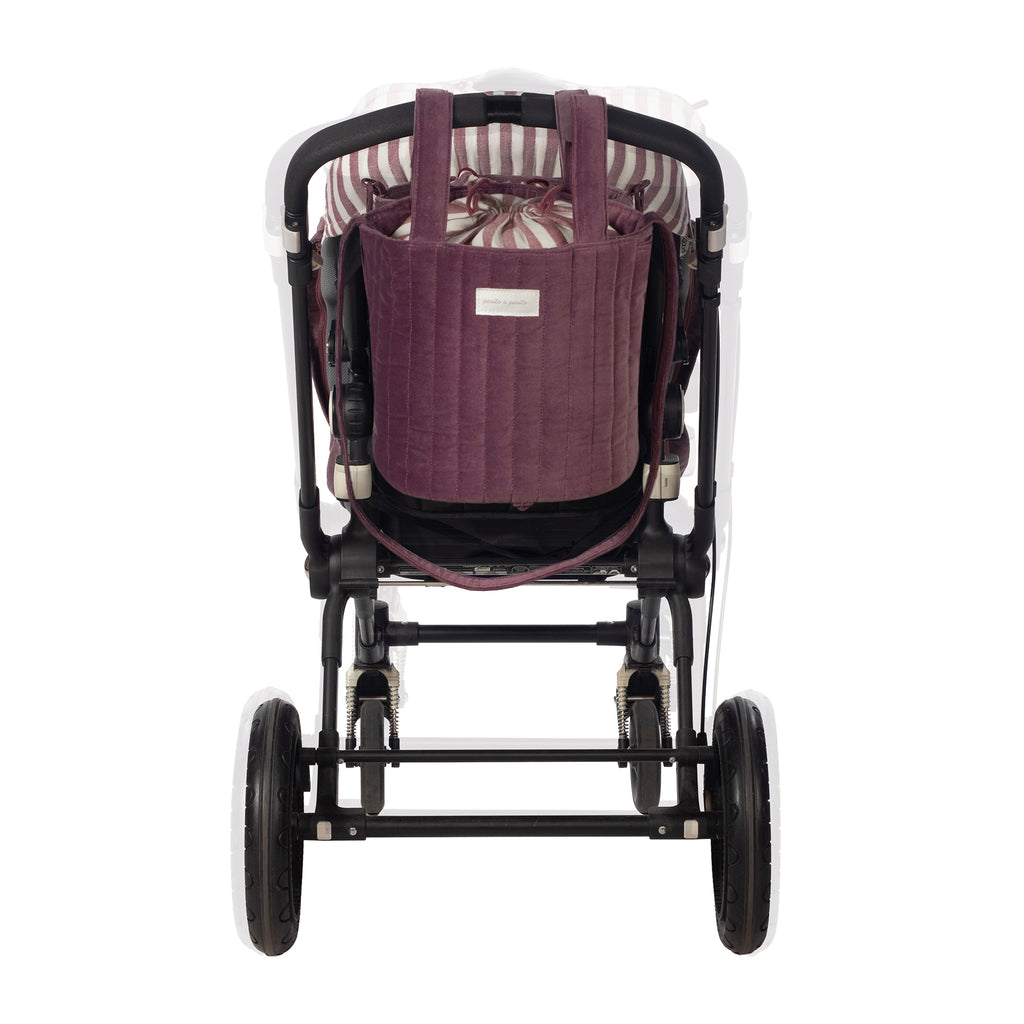 PASITO A PASITO Bolsa Bucket Cherry Velvet