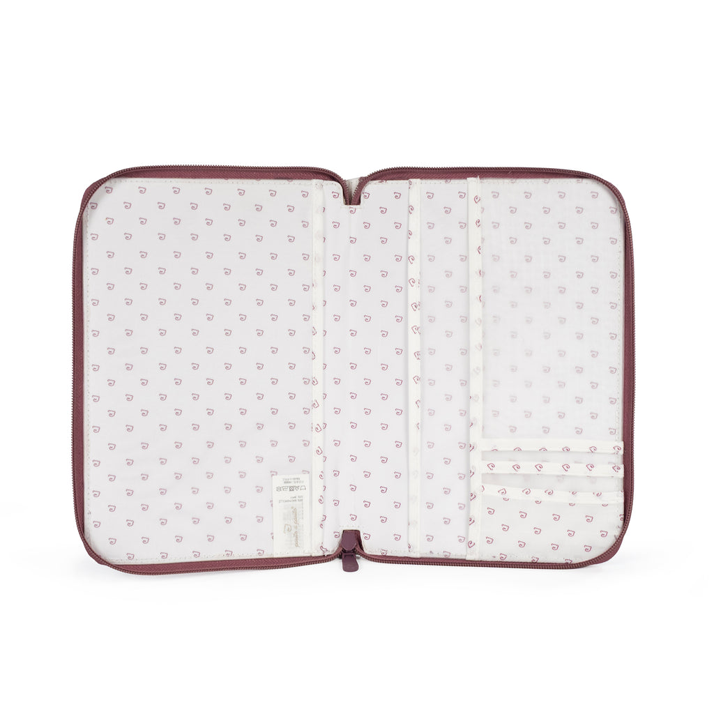 PASITO A PASITO Portadocumentos Cherry Rayas