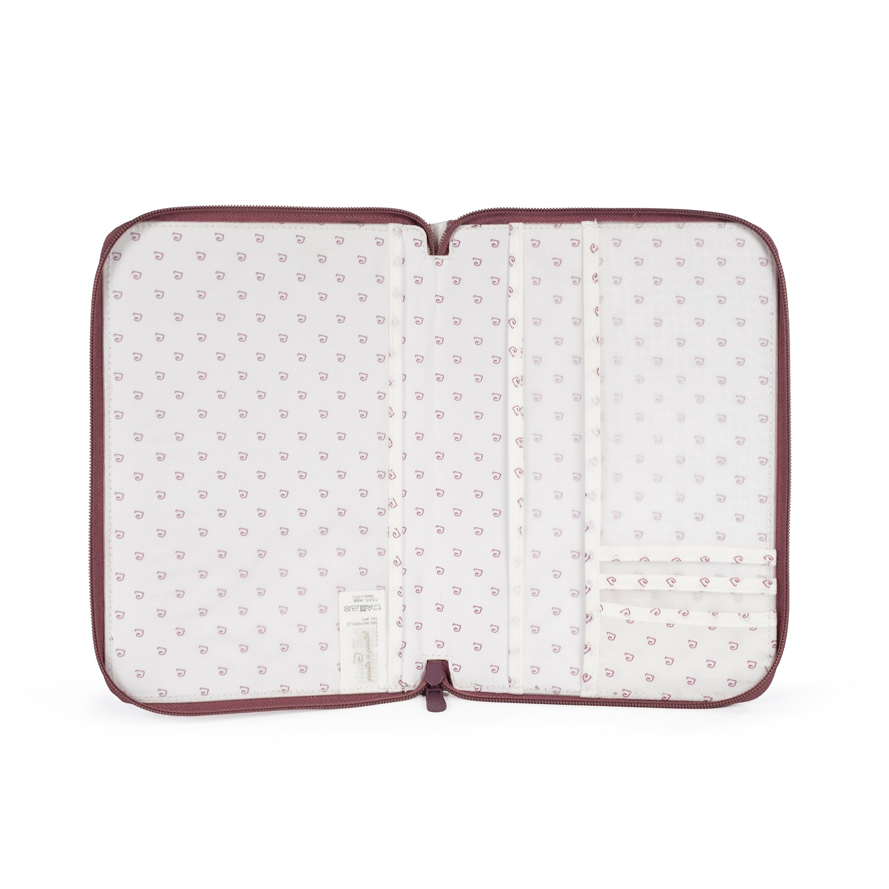 PASITO A PASITO Portadocumentos Cherry Rayas