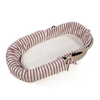 PASITO A PASITO Cubre Cuco Dual + Sabana Ajustable Cuco Cherry Rayas