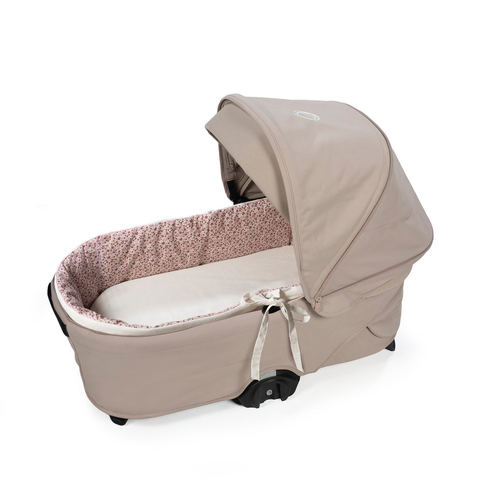 PASITO A PASITO Cubre Cuco Varillas + Sabana Ajustable Cuco Cherry Flores