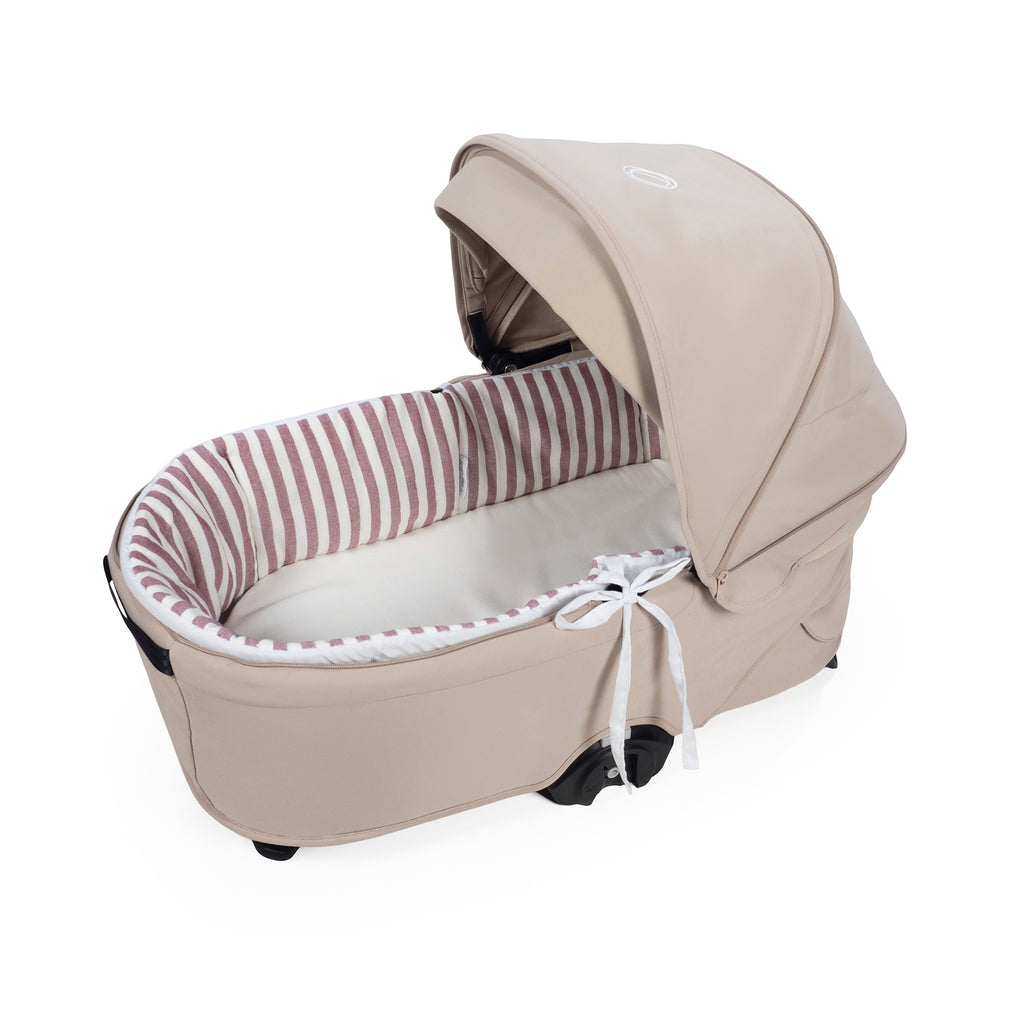 PASITO A PASITO Cubre Cuco Varillas + Sabana Ajustable Cuco Cherry Rayas