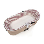 PASITO A PASITO Cubre Cuco Varillas + Sabana Ajustable Cuco Cherry Rayas