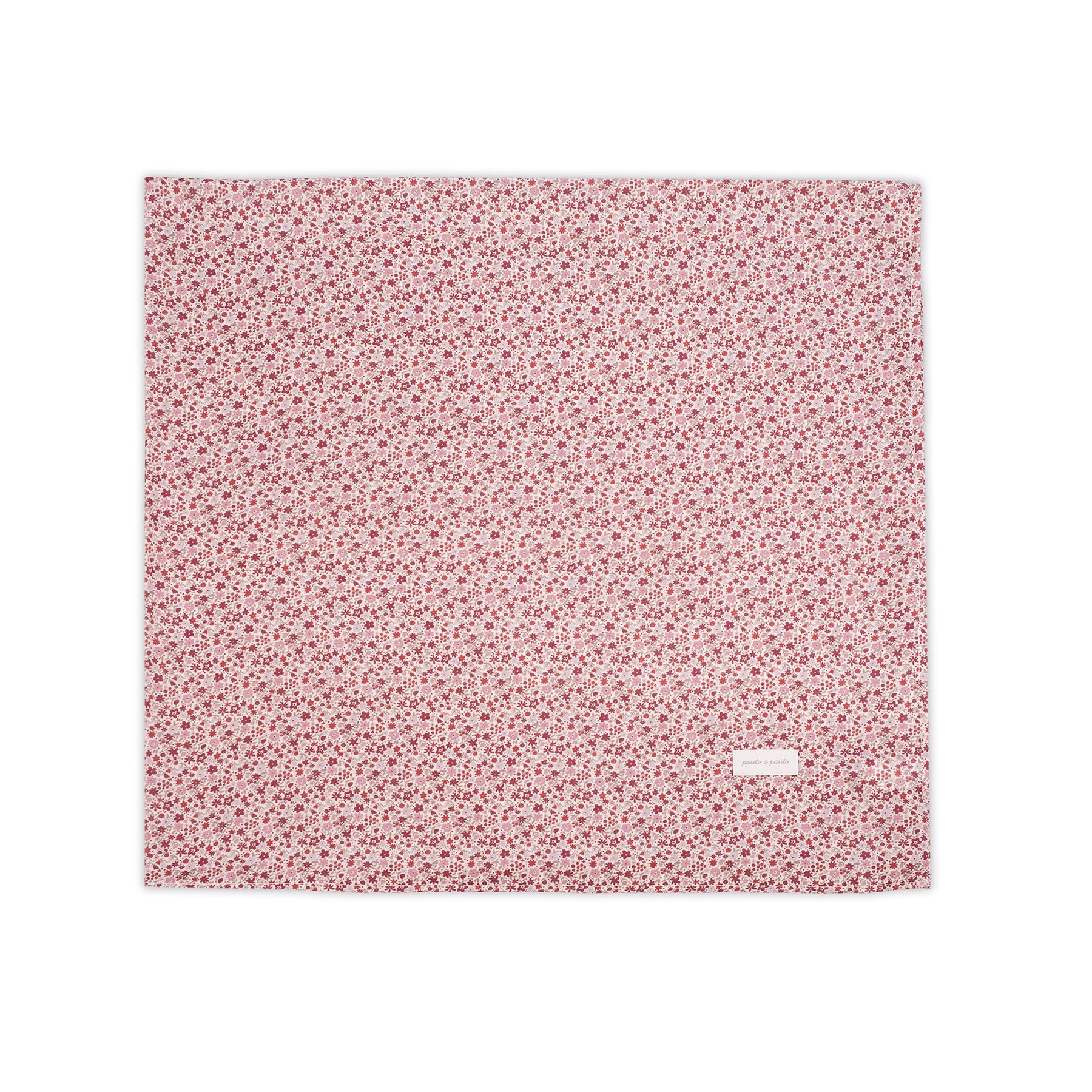 PASITO A PASITO Sabana Ajustable Cuco + Muselina Cherry Flores