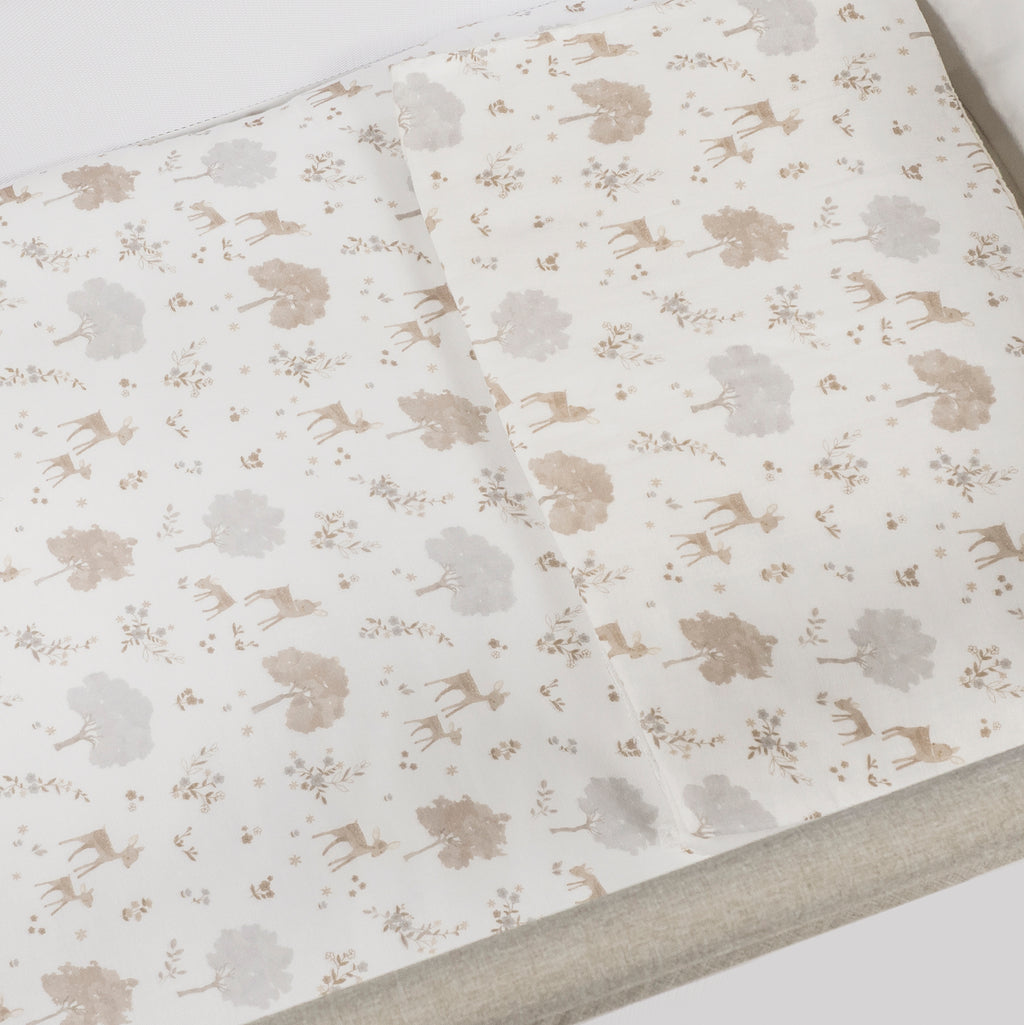 PASITO A PASITO Edredon + Sabana Bajera + Almohada Cuna 90x50cm Nara