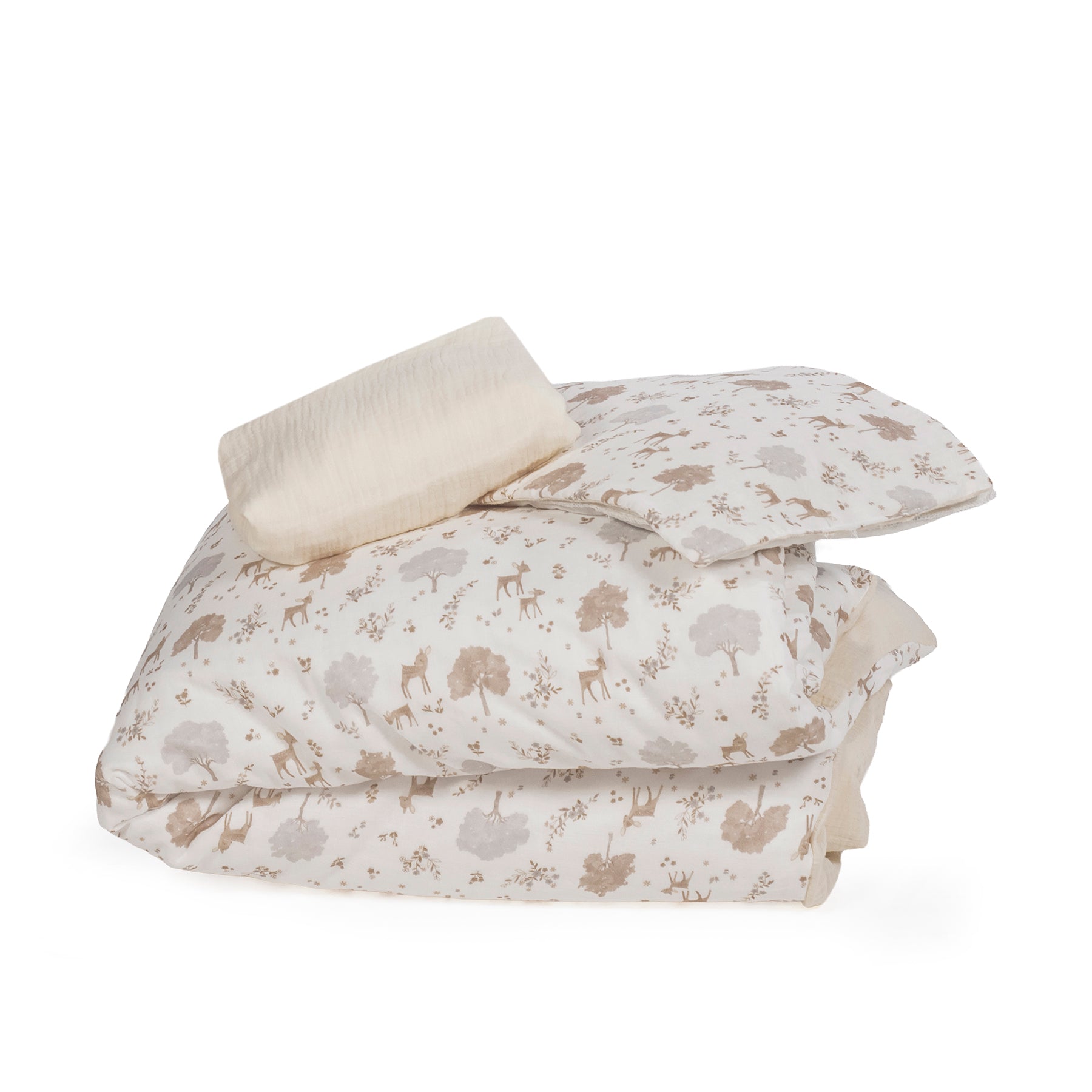PASITO A PASITO Edredon + Sabana Bajera + Almohada Cuna 90x50cm Nara