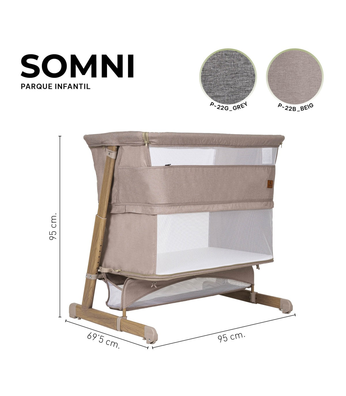OLMITOS Minicuna 4 en 1 Somni Niu Beige
