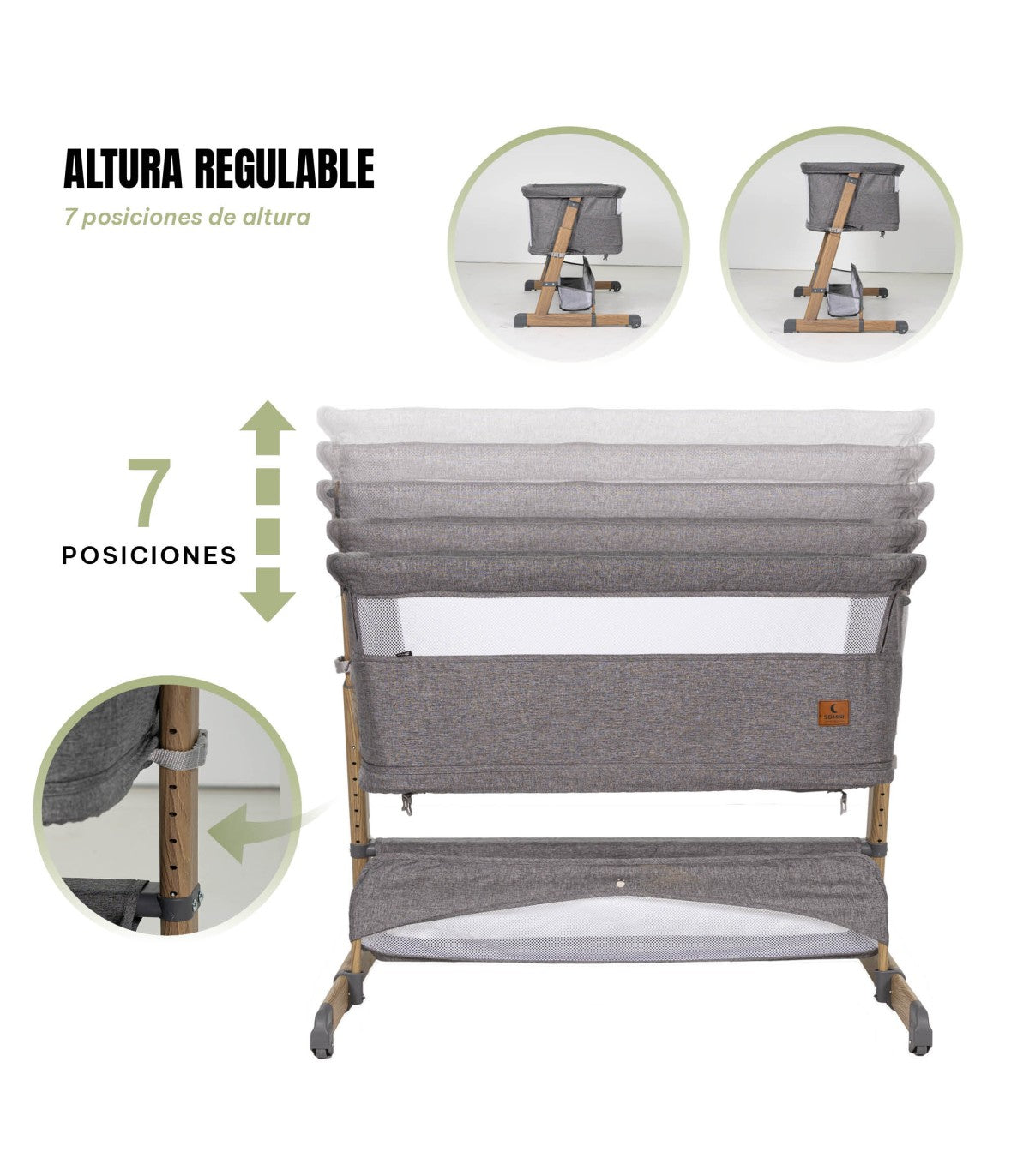 OLMITOS Minicuna 4 en 1 Somni Niu Beige