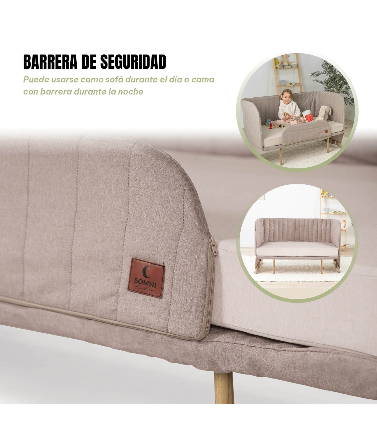 OLMITOS Minicuna 4 en 1 Somni Niu Beige