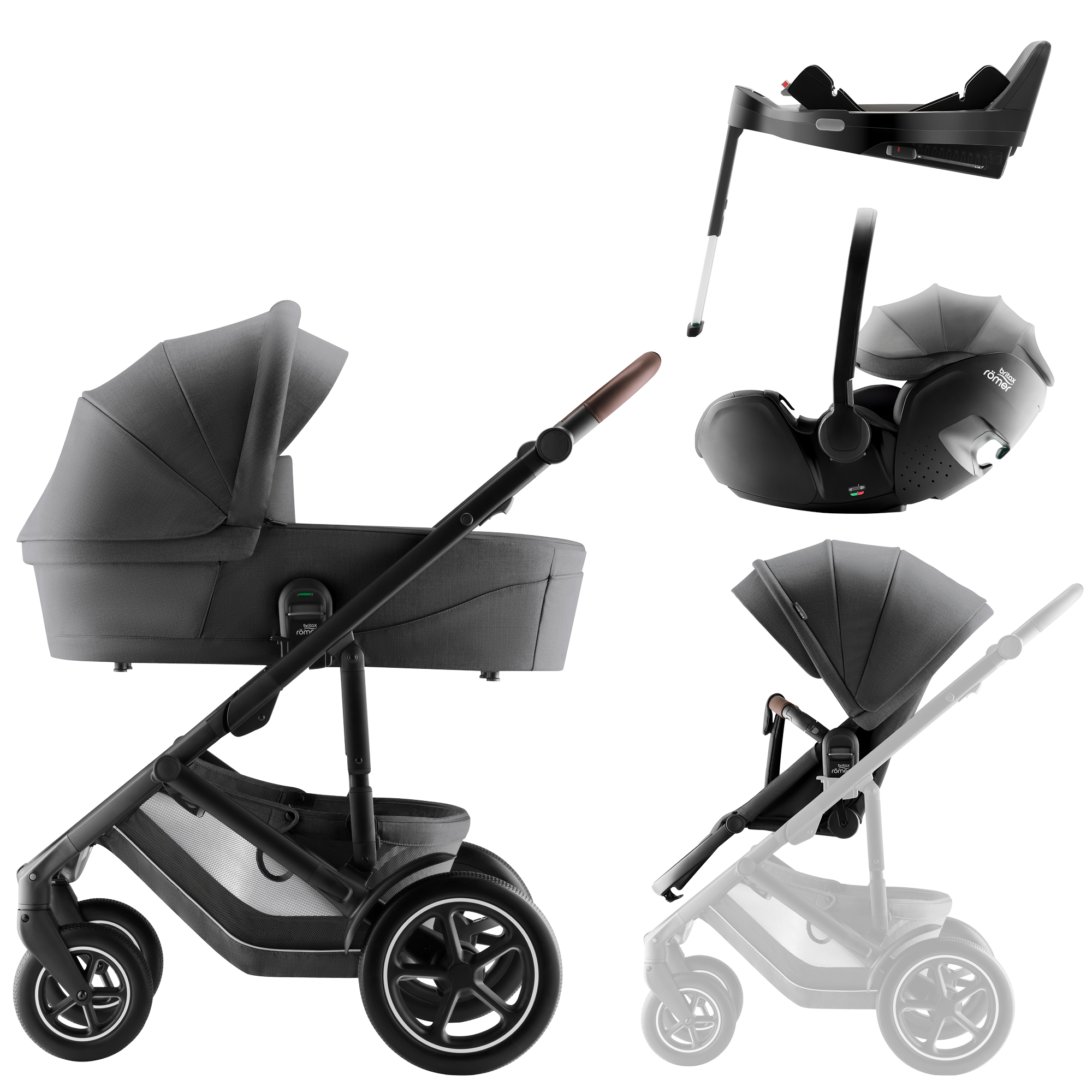 BRITAX ROMER Smile 5Z Confort Plus Set | 3 piezas + base Isofix