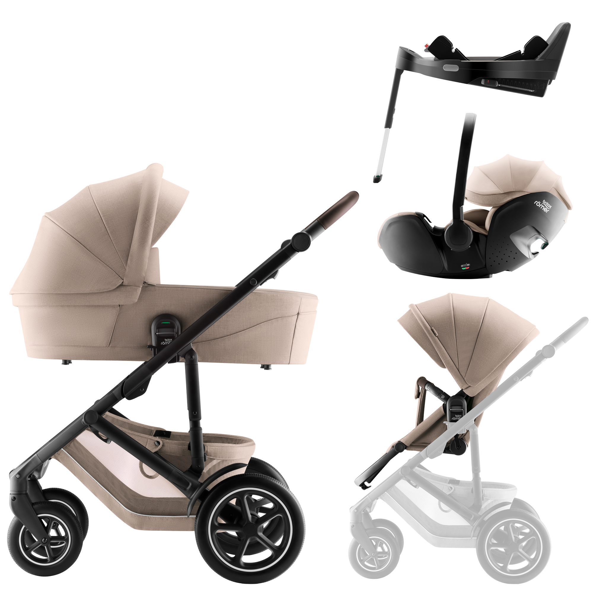 BRITAX ROMER Smile 5Z Confort Plus Set | 3 piezas + base Isofix