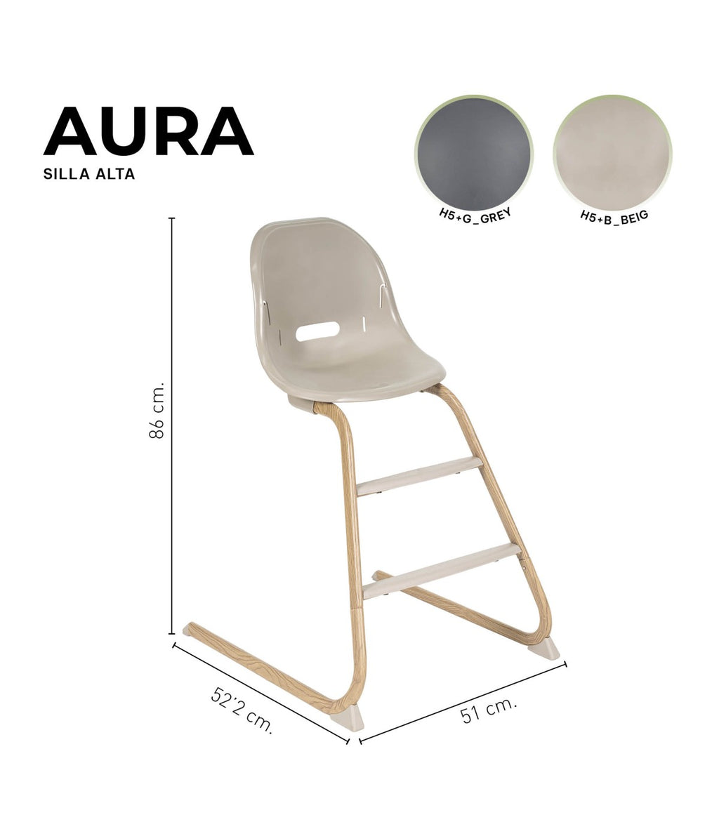 OLMITOS Hamaca + Trona 4 en 1 Aura de Niu Beige