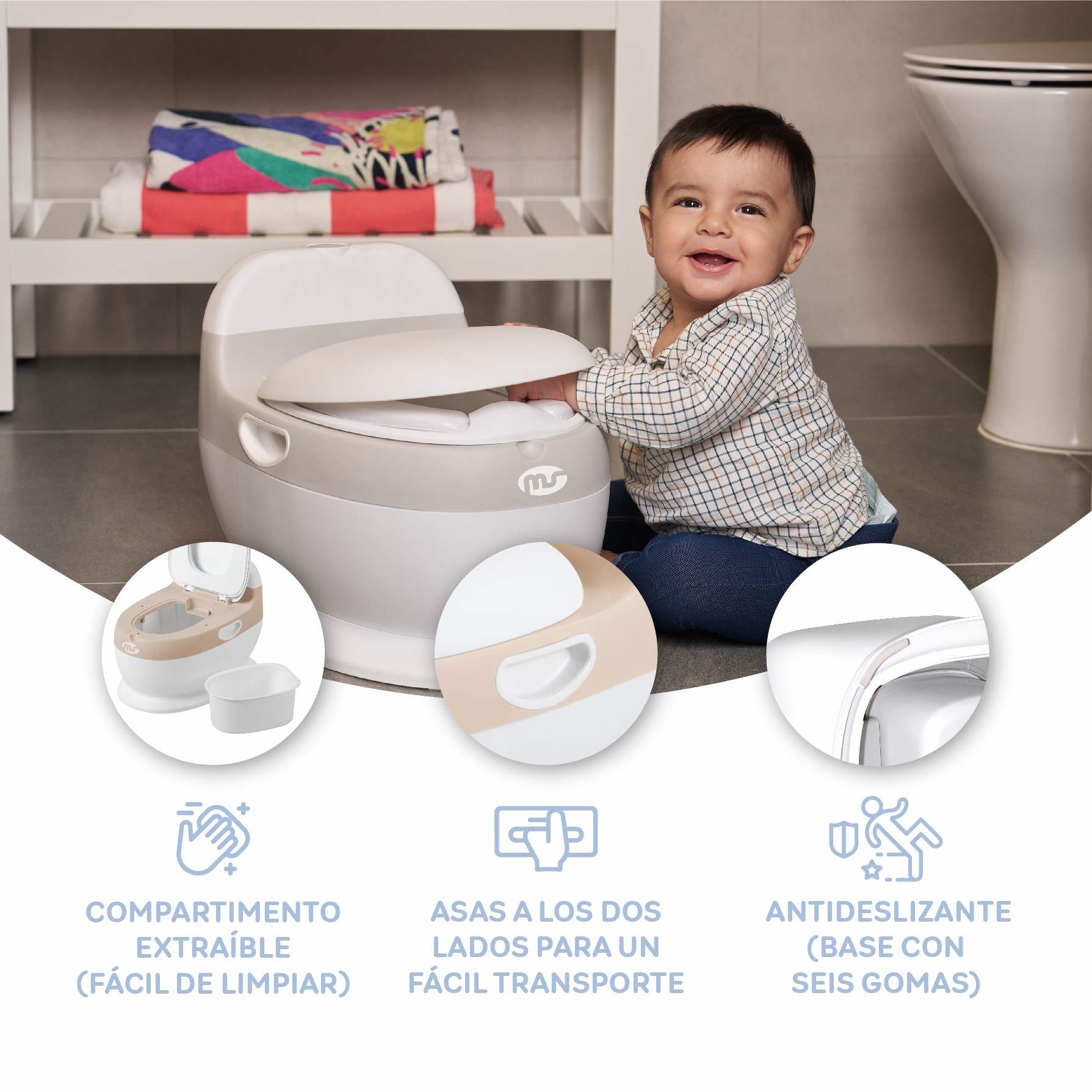 MS Orinal de bebe Potty Plus