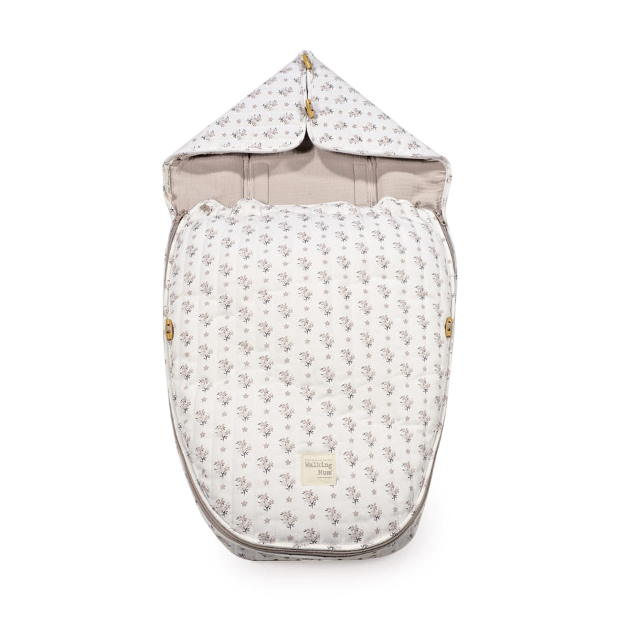 WALKING MUM Saco Cuco 2 en 1 Botton Entretiempo Flores