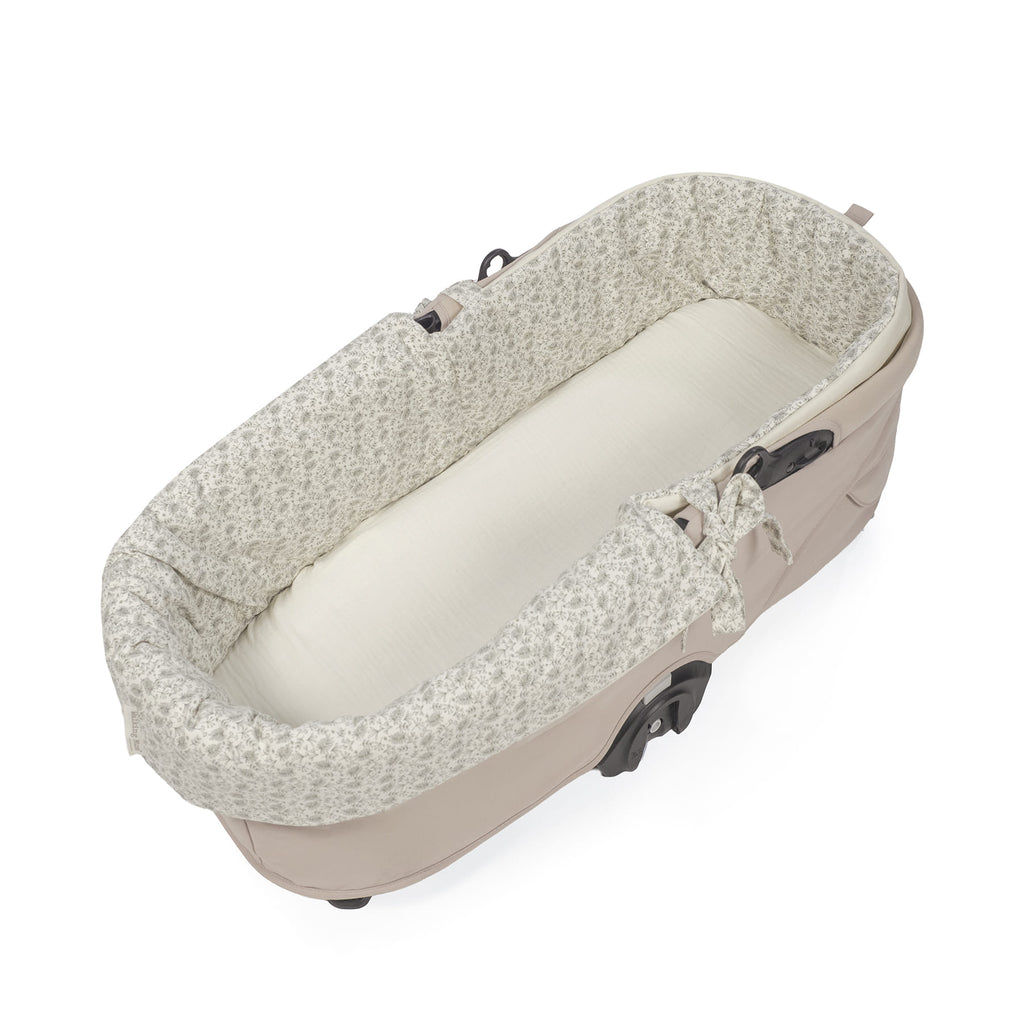 WALKING MUM Cubre Cuco Dual + Funda Colchon Cerise Cuadros