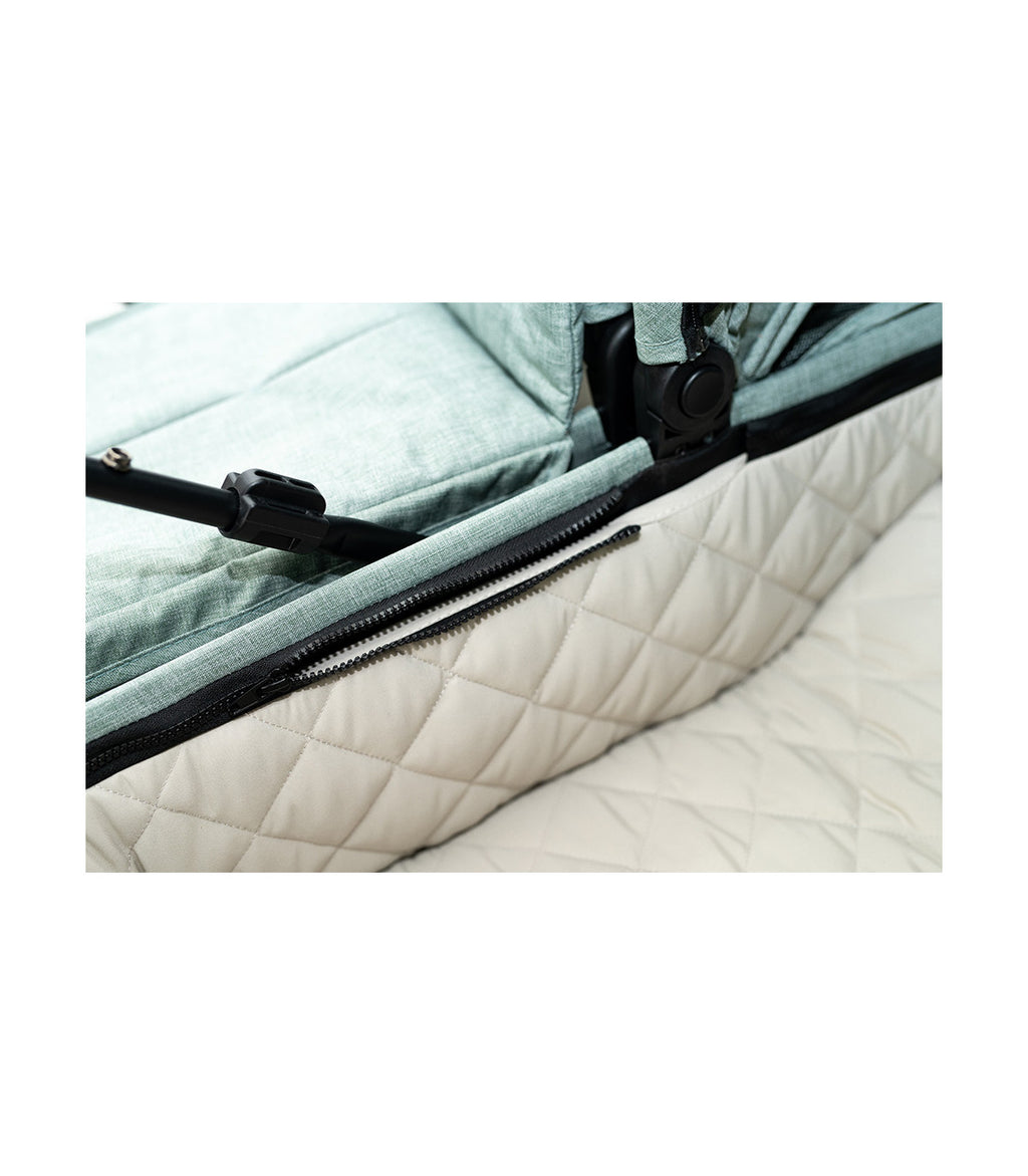 OLMITOS Capazo Gemelar Venttwin + Niu Leaf