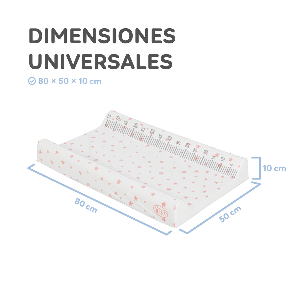 MS Cambiador bebe flexible Rosa Palo