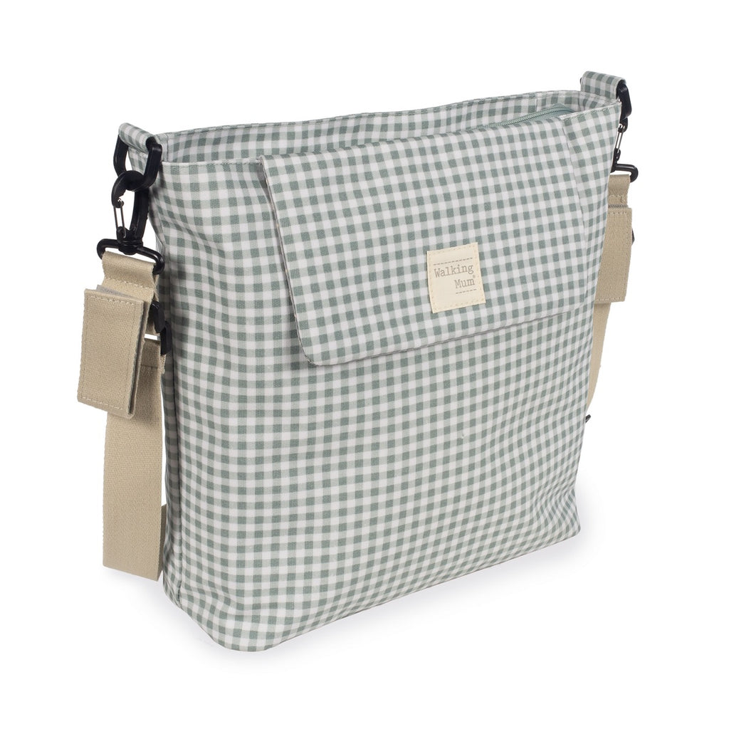 WALKING MUM Bolsa Canastilla I Love Vichy Verde