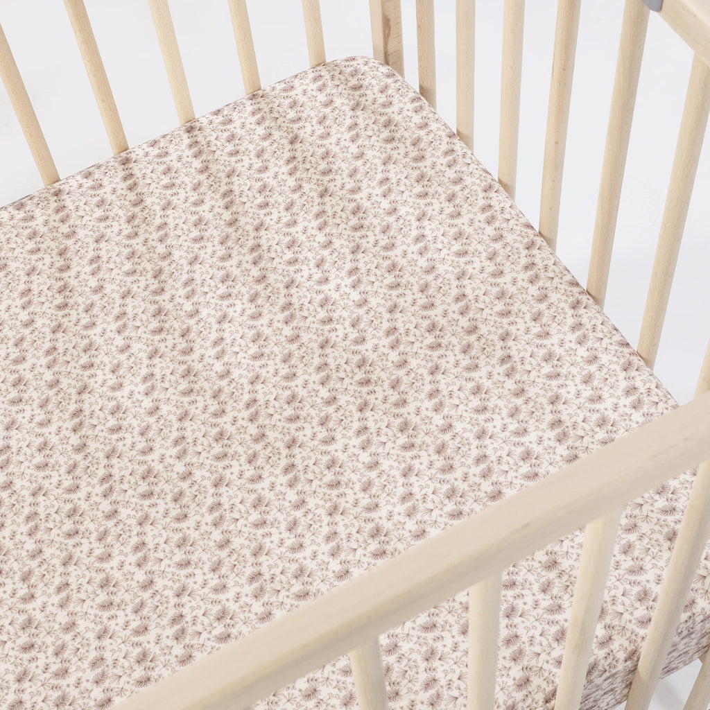 WALKING MUM Sábana Bajera Cuna 120x60 cm Gala Cerise