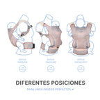 MS Mochila portabebé Kanguro rosa