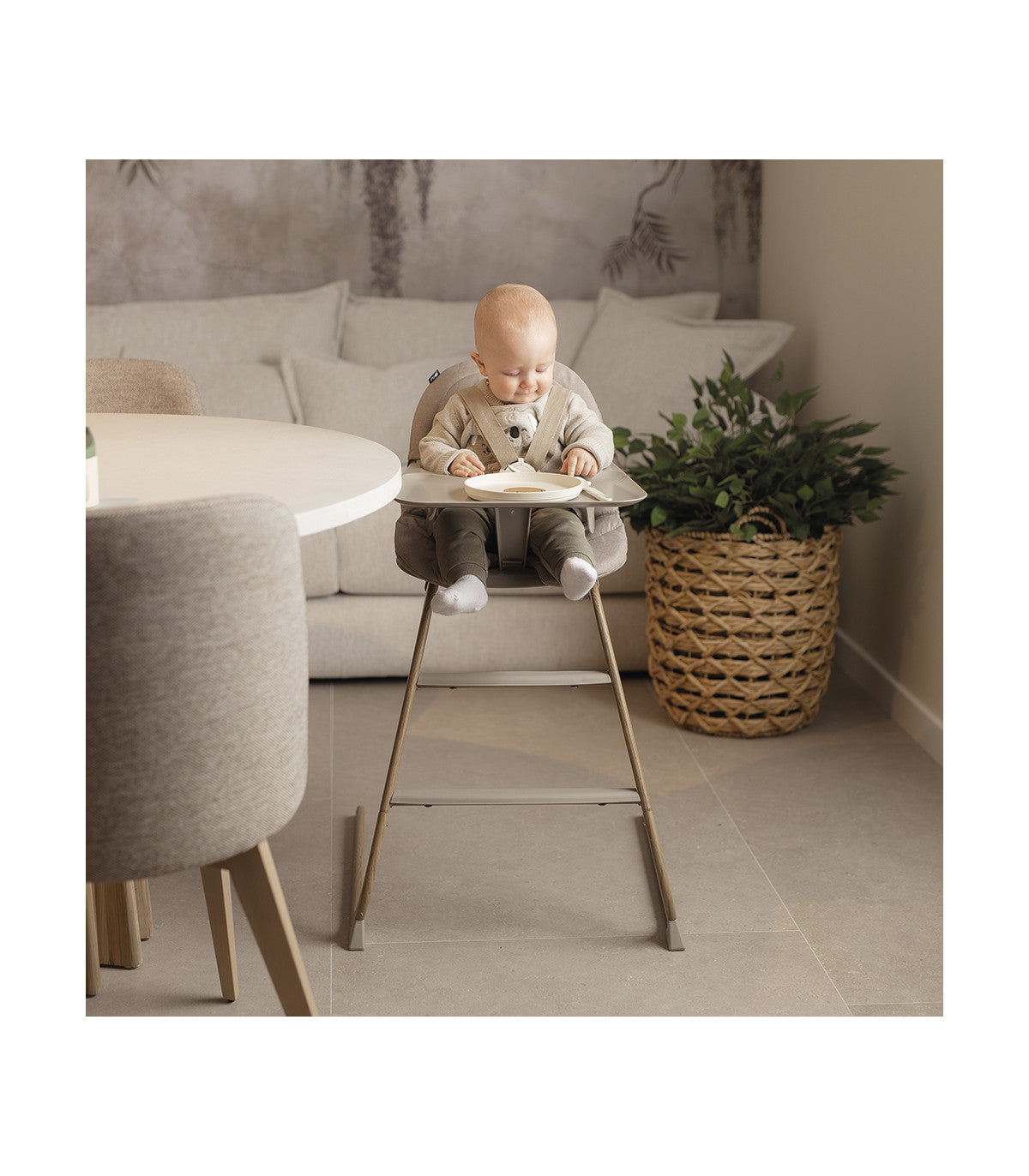 OLMITOS Hamaca + Trona 4 en 1 Aura de Niu Beige