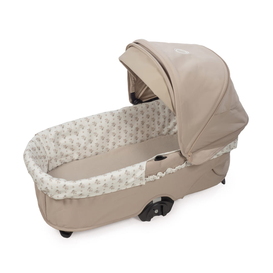 WALKING MUM Cubre Cuco Gomas + Sabana Ajustable Cuco Botton Flores