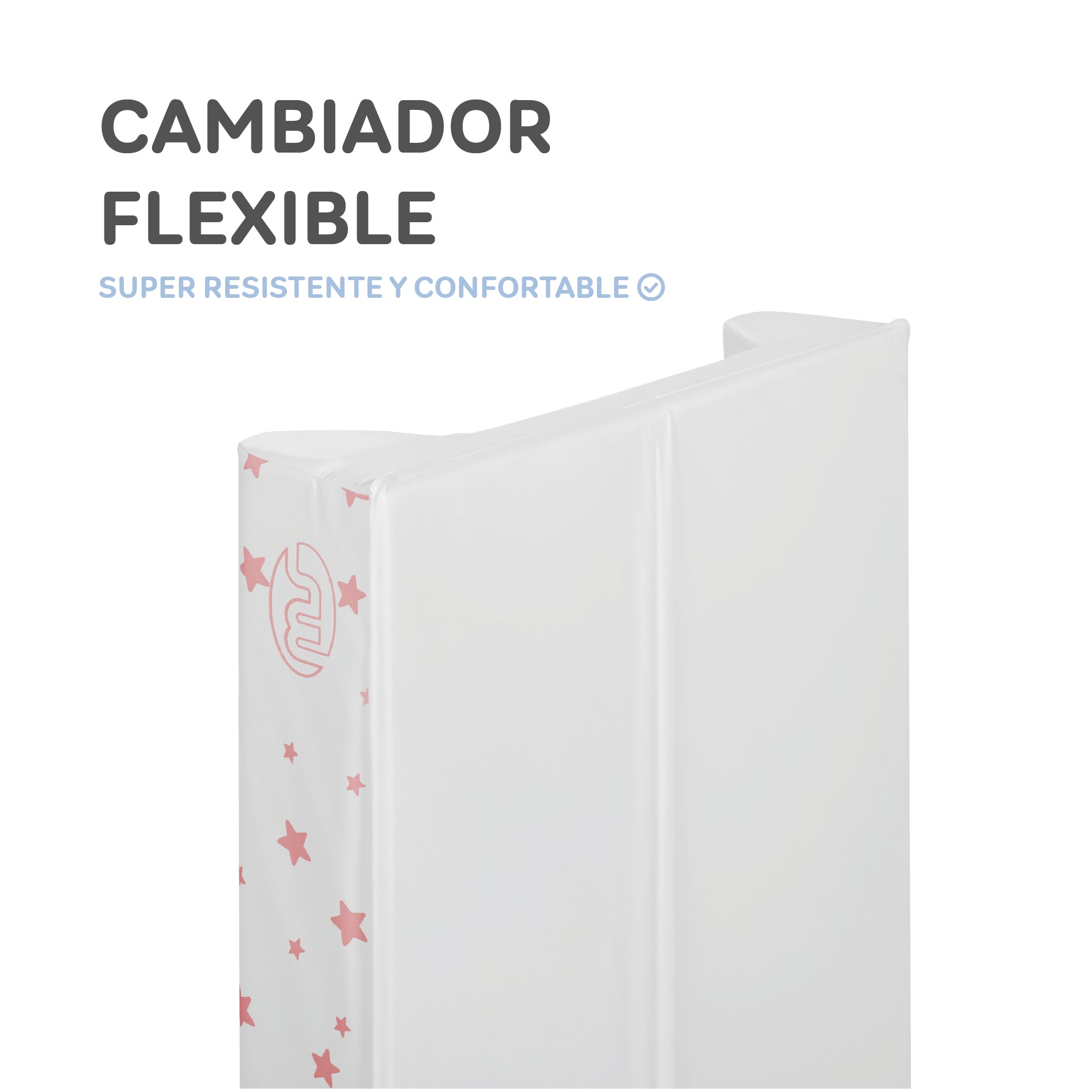 MS Cambiador bebe flexible Rosa Palo