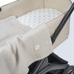 WALKING MUM Sabana Ajustable Cuco + Muselina Botton Flores