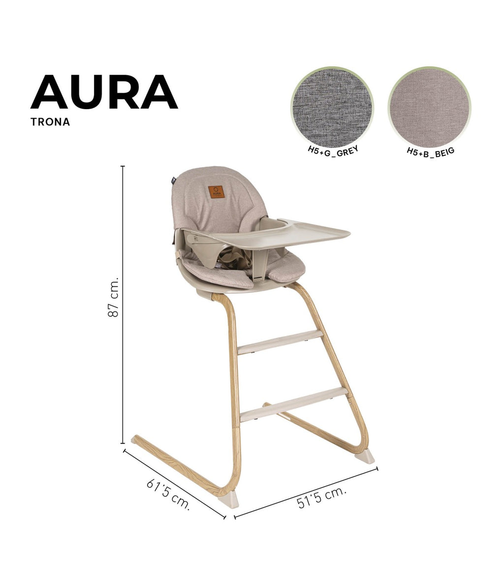 OLMITOS Hamaca + Trona 4 en 1 Aura de Niu Beige