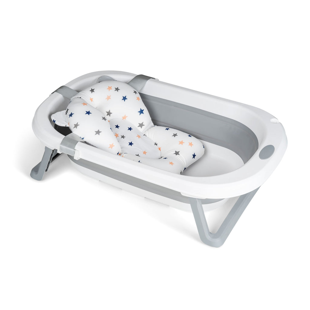 MS Bañera plegable para bebé con cojín de baño