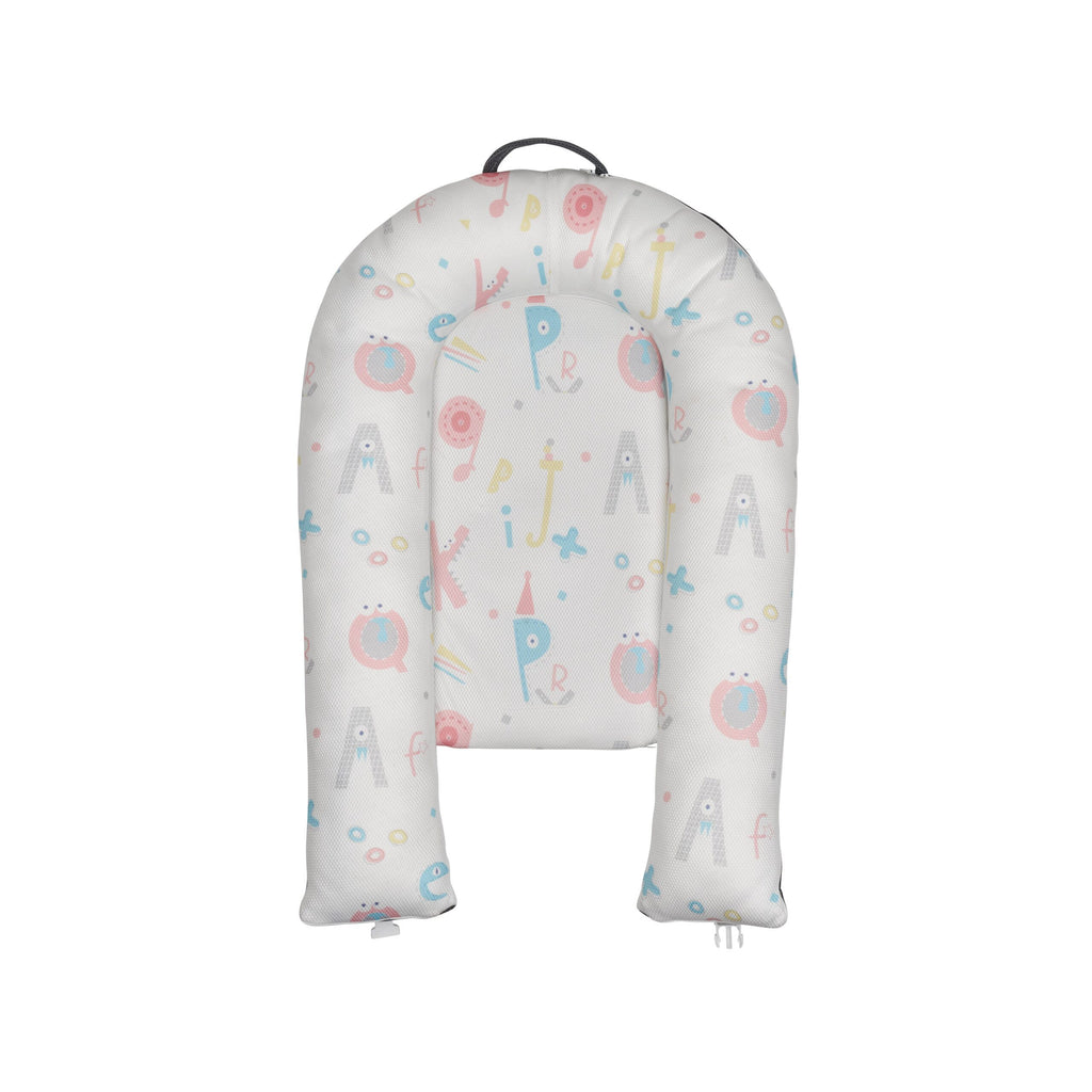 MS Cojín de lactancia Dormi letters