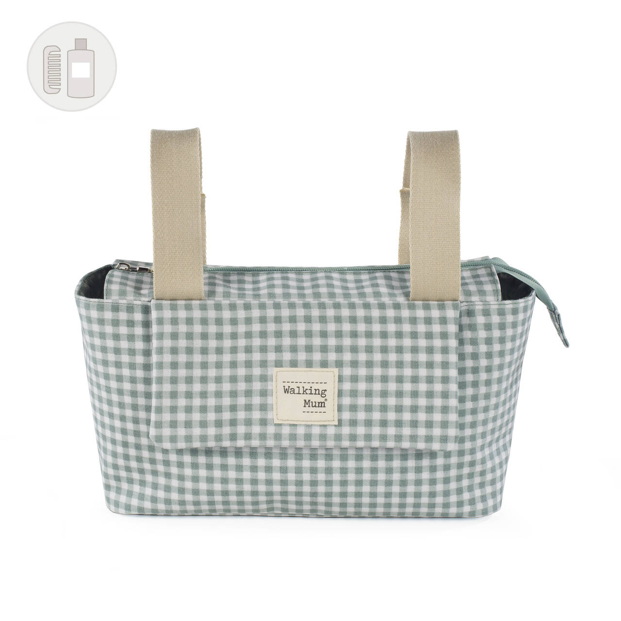 WALKING MUM Bolsa Organizador I Love Vichy Verde