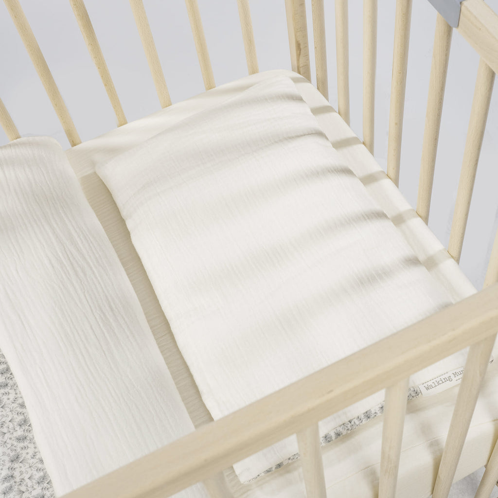 WALKING MUM Edredon + Bajera + Almohada Cuna 120x60 cm Gala Mint