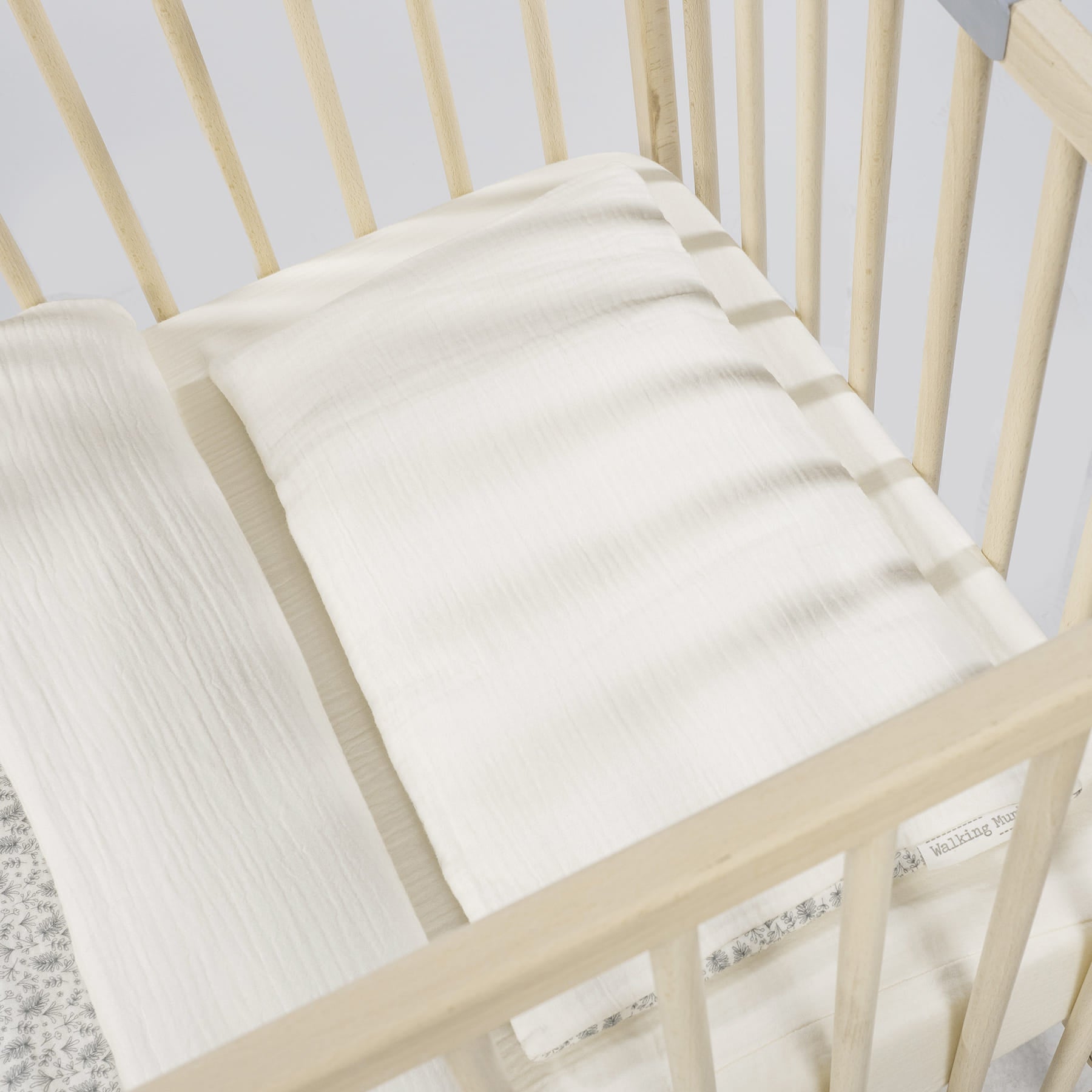 WALKING MUM Edredon + Bajera + Almohada Cuna 120x60 cm Gala Mint