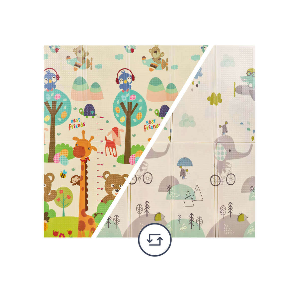 MS Alfombra de juegos bebé Trendy