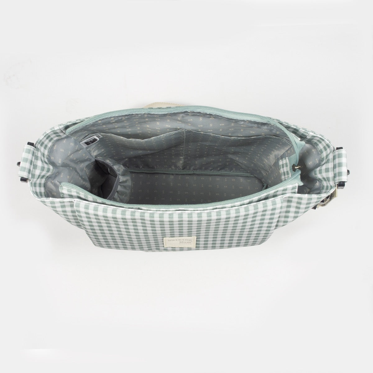 WALKING MUM Bolsa Canastilla I Love Vichy Verde