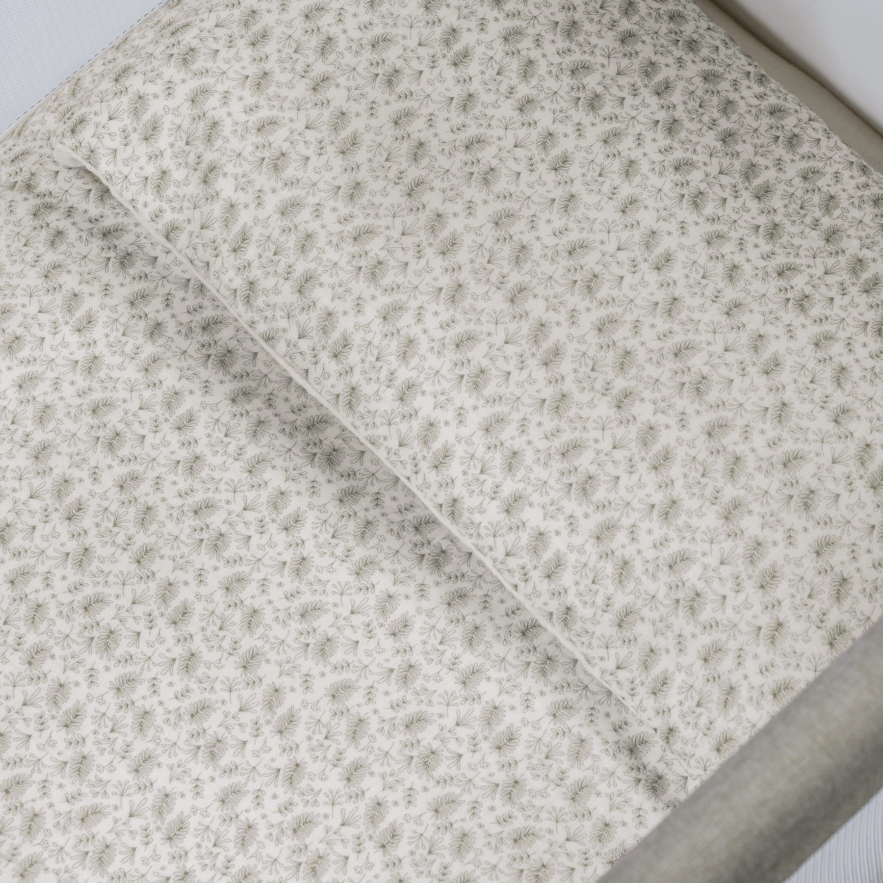 WALKING MUM Edredon + Bajera + Almohada Cuna 90x50 cm Gala Mint