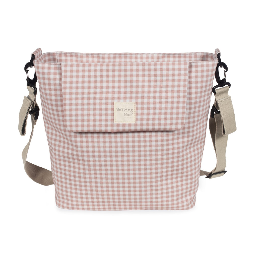 WALKING MUM Bolsa Canastilla I Love Vichy Rosa