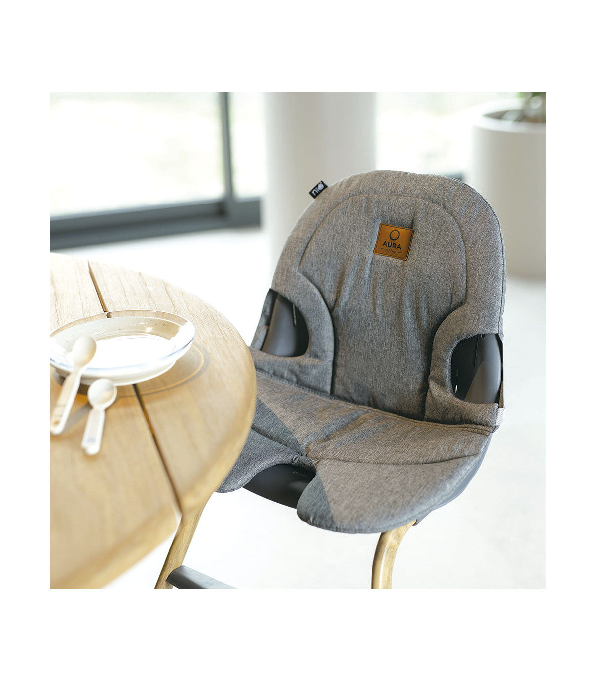 OLMITOS Hamaca + Trona 4 en 1 Aura de Niu Grey