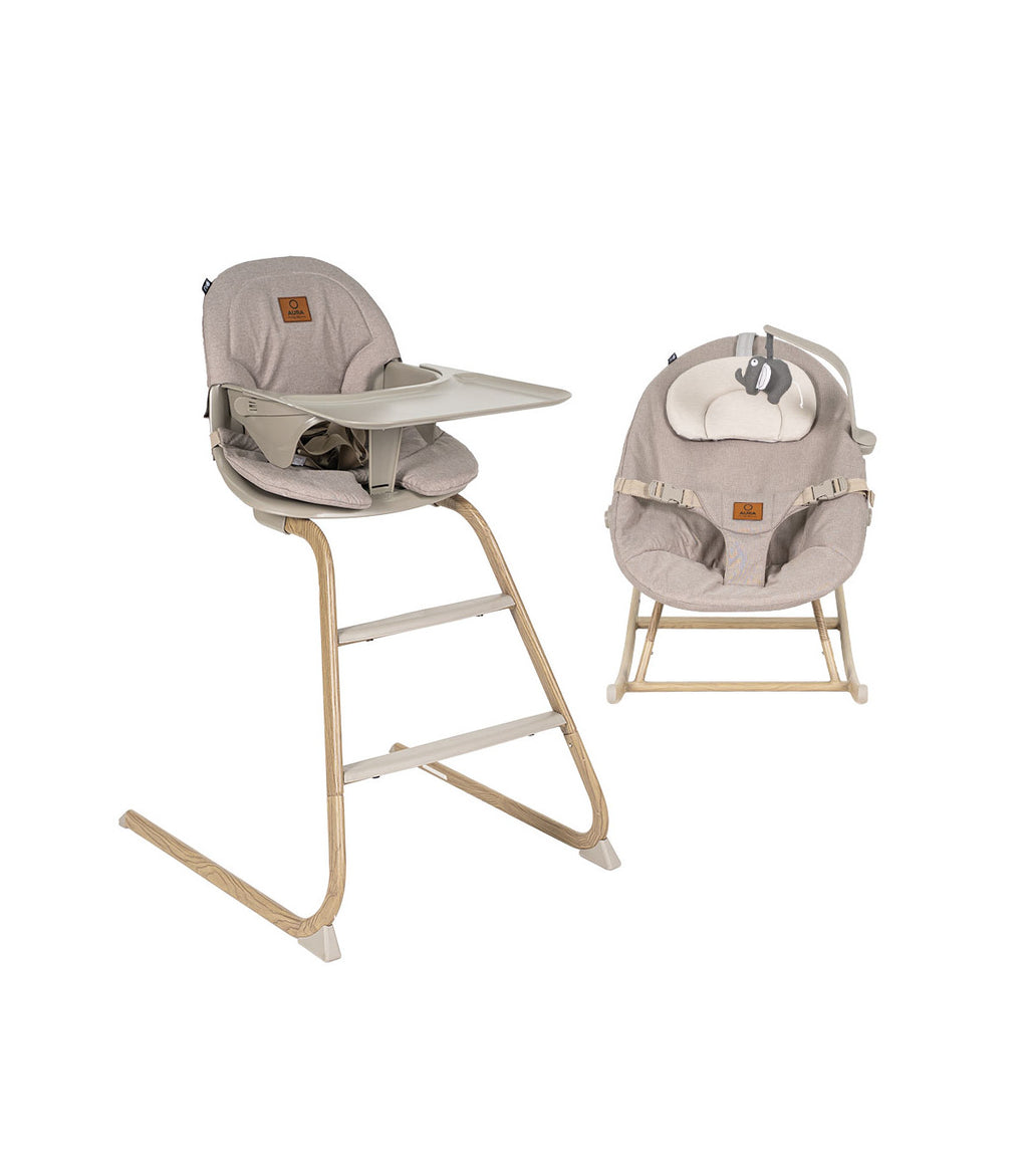 OLMITOS Hamaca + Trona 4 en 1 Aura de Niu Beige