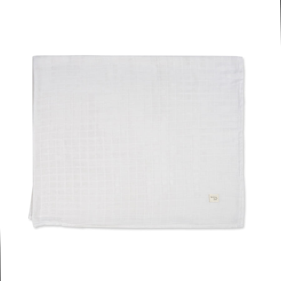 WALKING MUM Sabana Ajustable Cuco + Muselina Botton Rayas