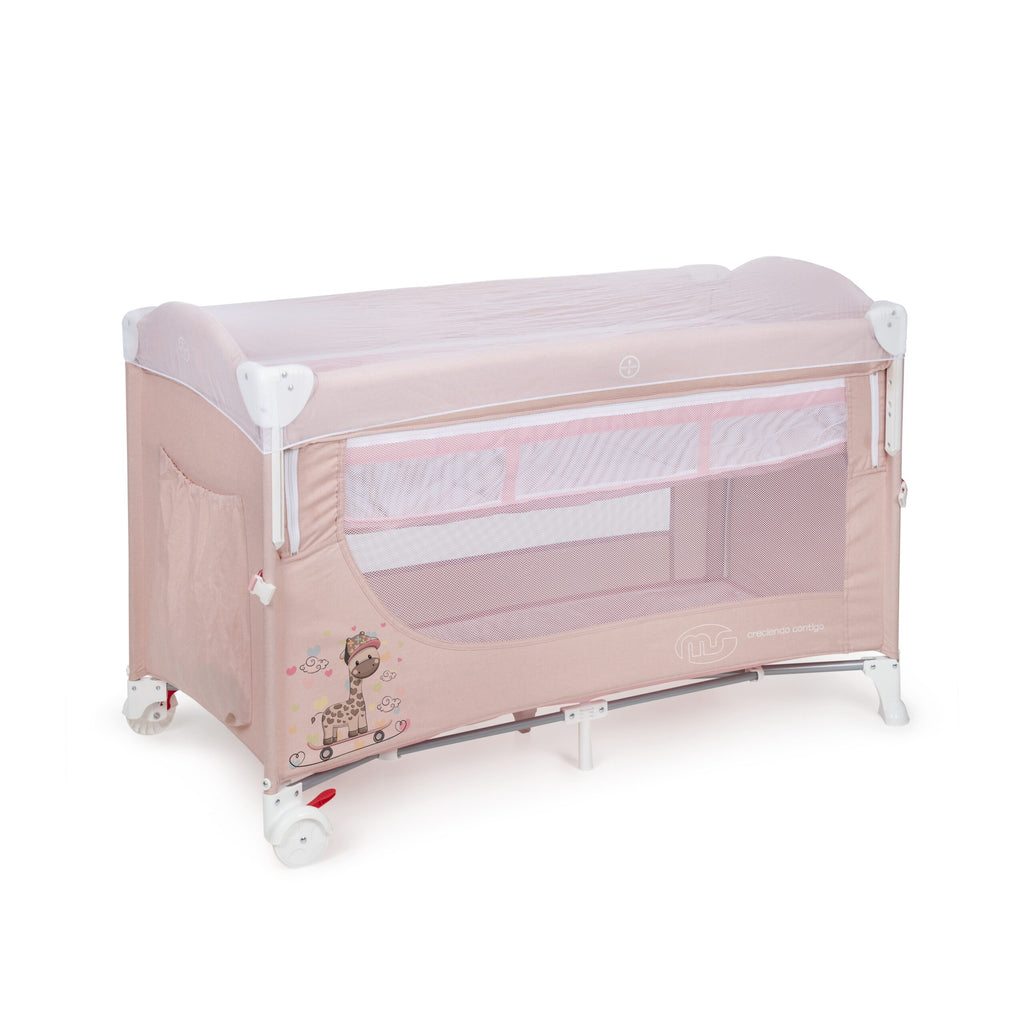 MS Cuna de viaje colecho Rosa